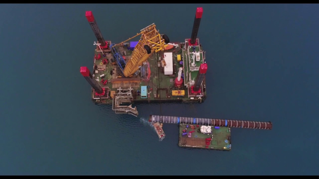 Drone-OPS : Projet Aquarius à Sète , un chantier maritime par Vinci Construction Maritime et fluvial