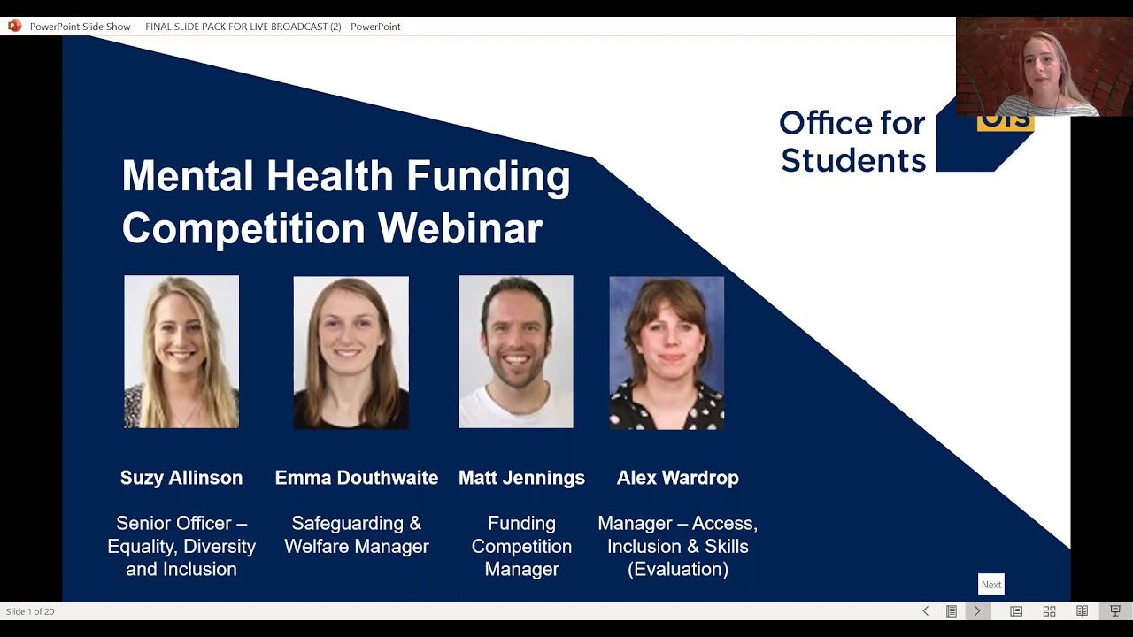 Mental health funding competition webinar