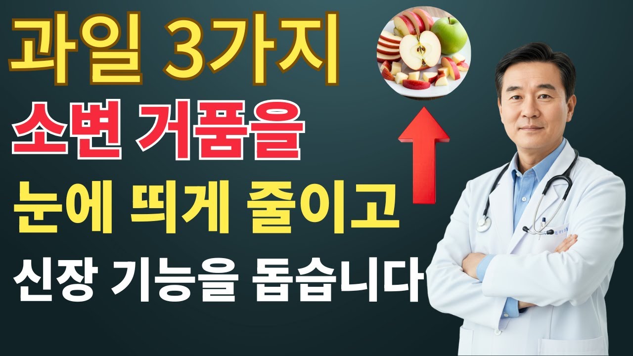 소변 거품 많다면 꼭 보세요!신장 기능을 회복시키는 과일 3가지 | 신장 전문의의 조언