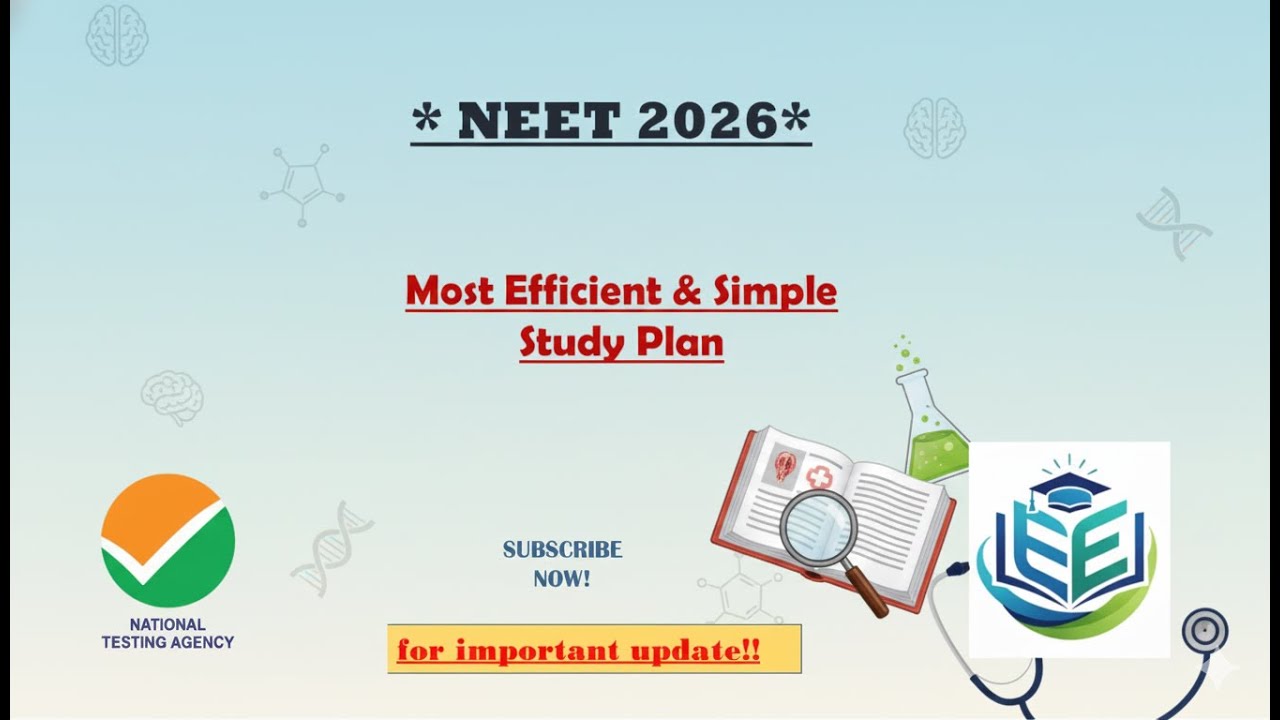 Внимание!! Лучший план подготовки к NEET 2026 — обязательно следуйте ему!