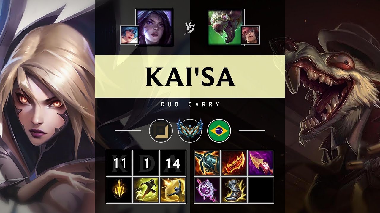 Kai'Sa ADC vs Twitch - BR Challenger Patch 25.20