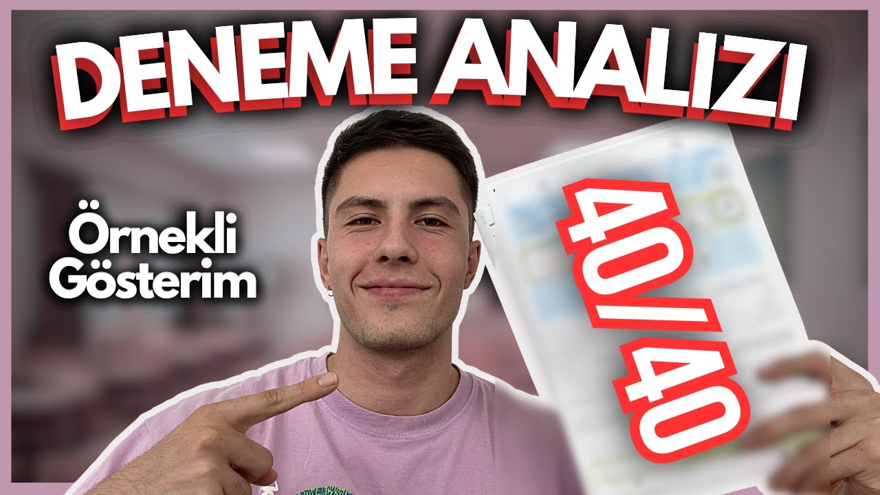 YKS DENEME ANALİZİ Nasıl Yapılır? Ne Zaman Yapılmalı? Soru Defteri? YKS 2024!