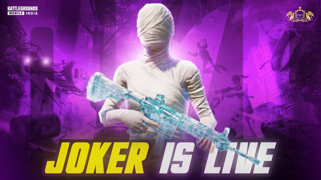 LIVE  WITH YOUTUBE JOKER | BGMI  | #battlegroundsmobileindia