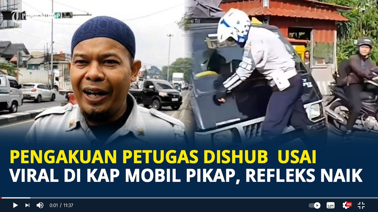 Pengakuan Petugas Dishub Depok Usai Viral di Kap Mobil Pikap, Refleks Naik Saat Sopir Tancap Gas
