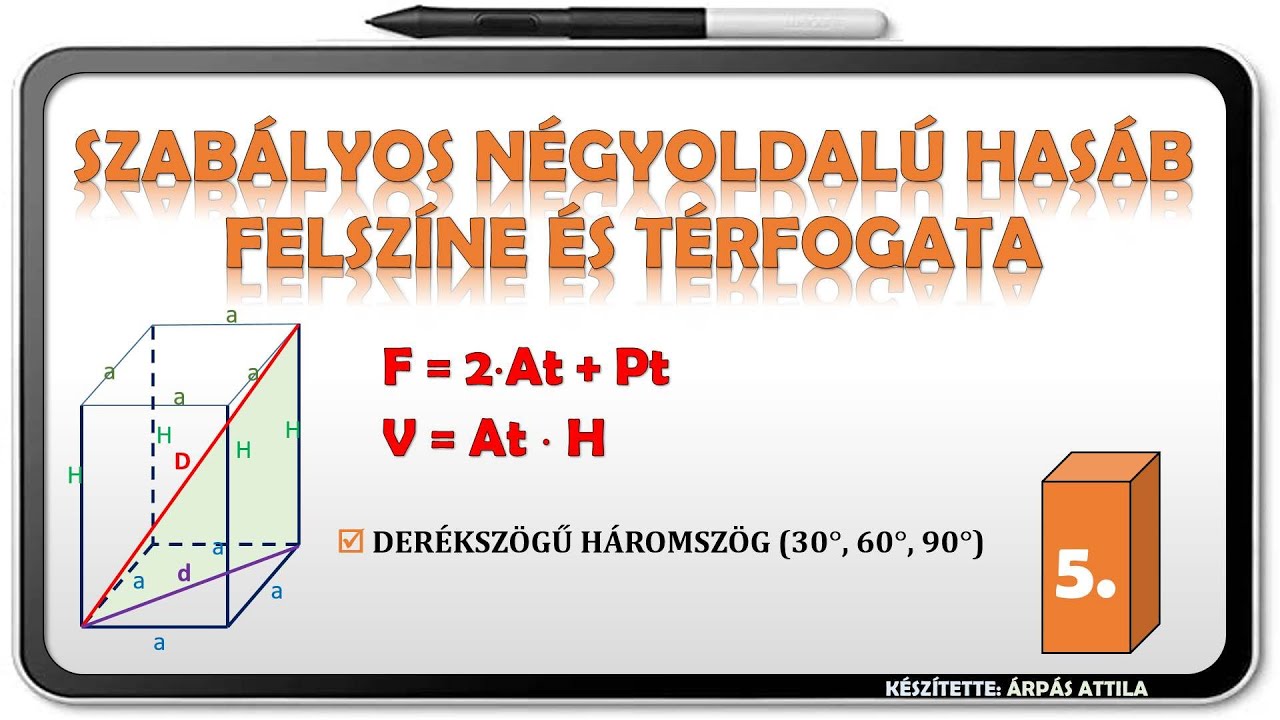 SZAB&Aacute;LYOS N&Eacute;GYOLDAL&Uacute; HAS&Aacute;B FELSZ&Iacute;NE &Eacute;S T&Eacute;RFOGATA (5. T&Iacute;PUS)