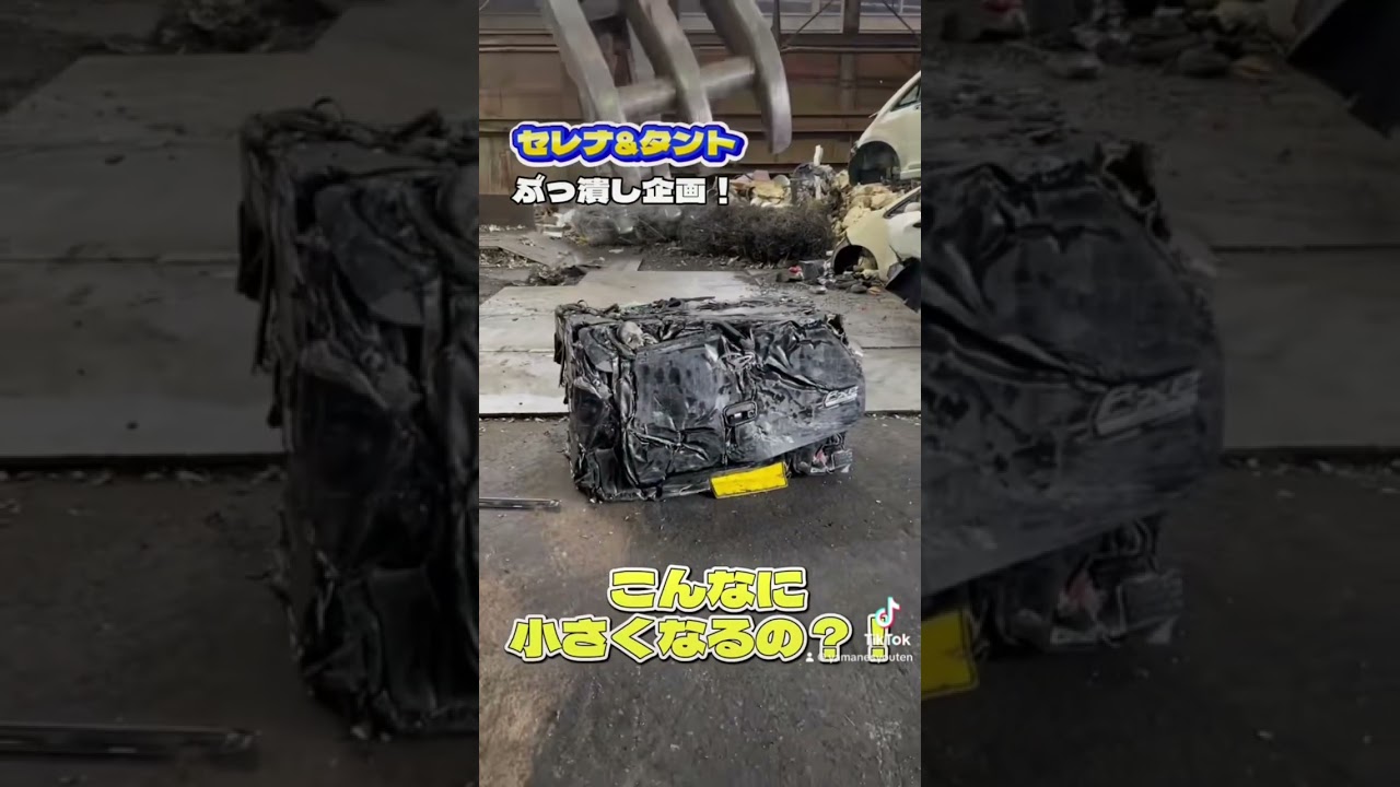 皆んなが知ってる高級車を、、、ぶっ潰し企画！#shorts#スクラップ#リサイクル