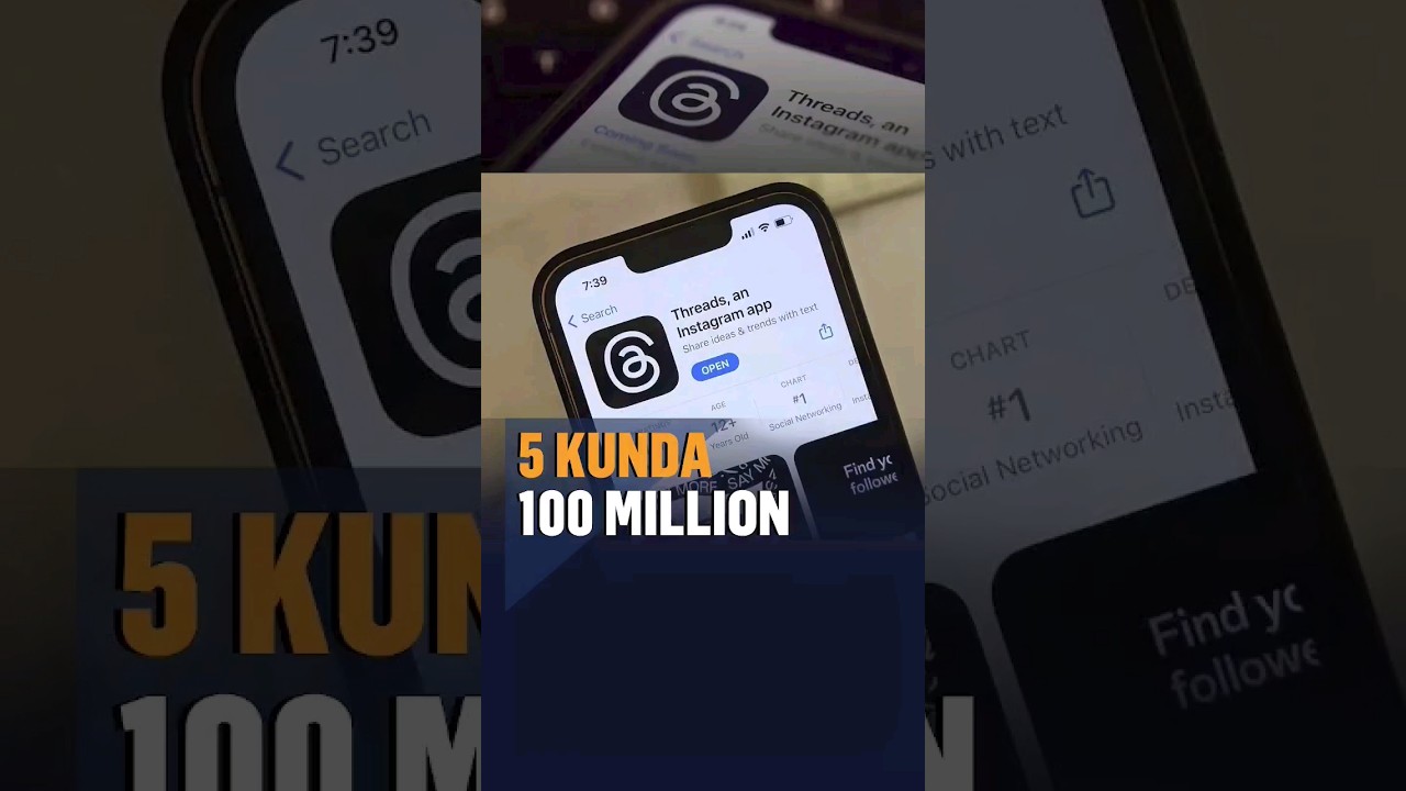 5 kunda 100 millionlik marrani zabt etgan Threads