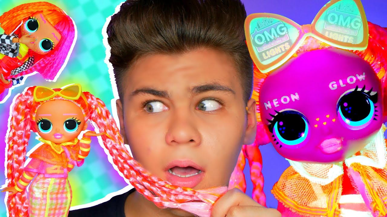 Трансформация Dazzle? 😲 Neon Glow! ✨ L.O.L. Surprise O.M.G. Lights 💡 Даззл ЛОЛ Лайтс Бига Егоров