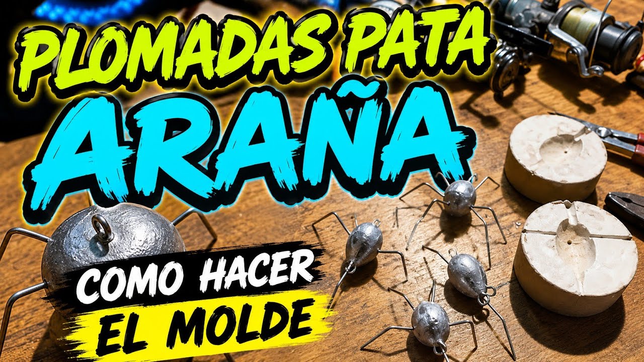 (TUTORIAL) COMO HACER MOLDE PARA PLOMADAS (PATA ARAÑA )