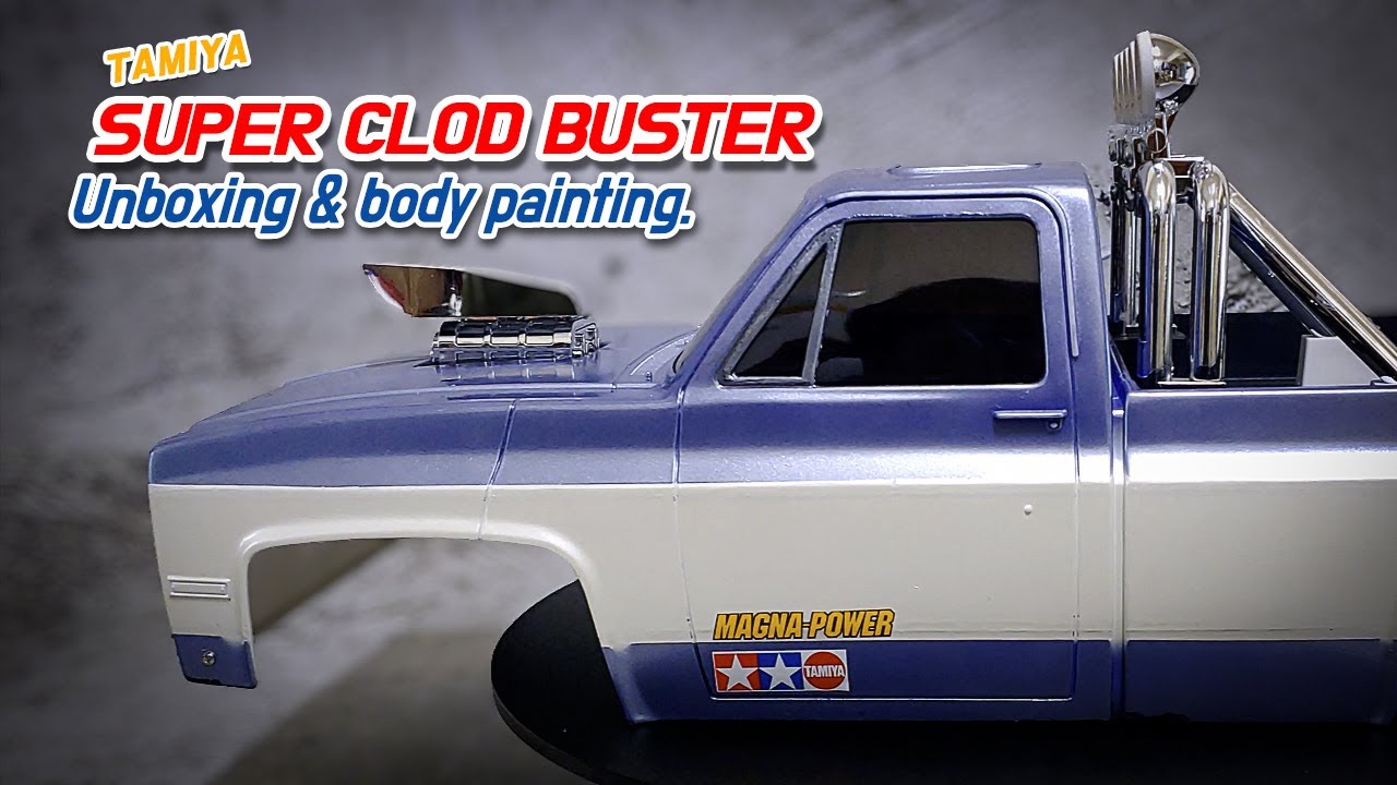 Rc cars / Tamiya Super ClodBuster unboxing & body painting./ 몬스터 트럭 super clod buster 언박싱 & 바디도색작업