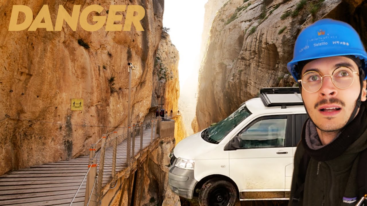 Je dors dans le plus bel endroit d'Espagne en van aménagé  - Caminito del Rey