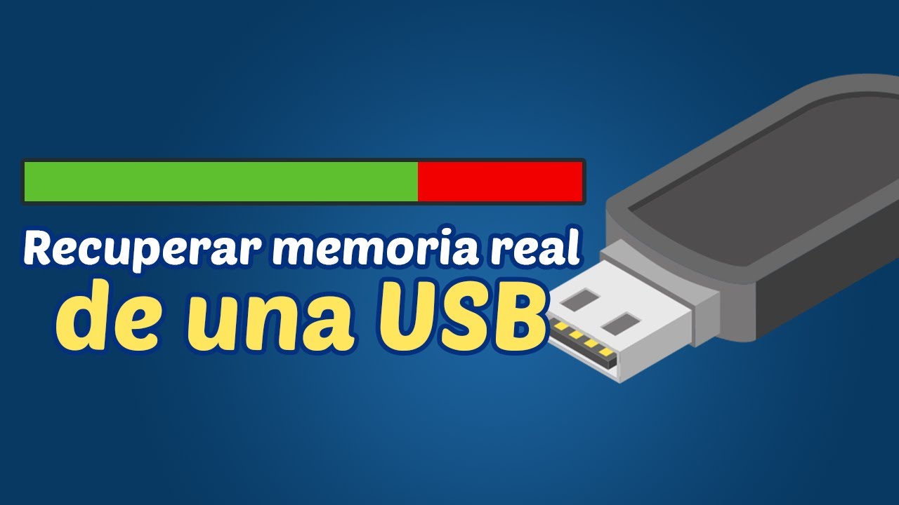 Como recuperar el tamaño real de una USB o MEMORIA SD