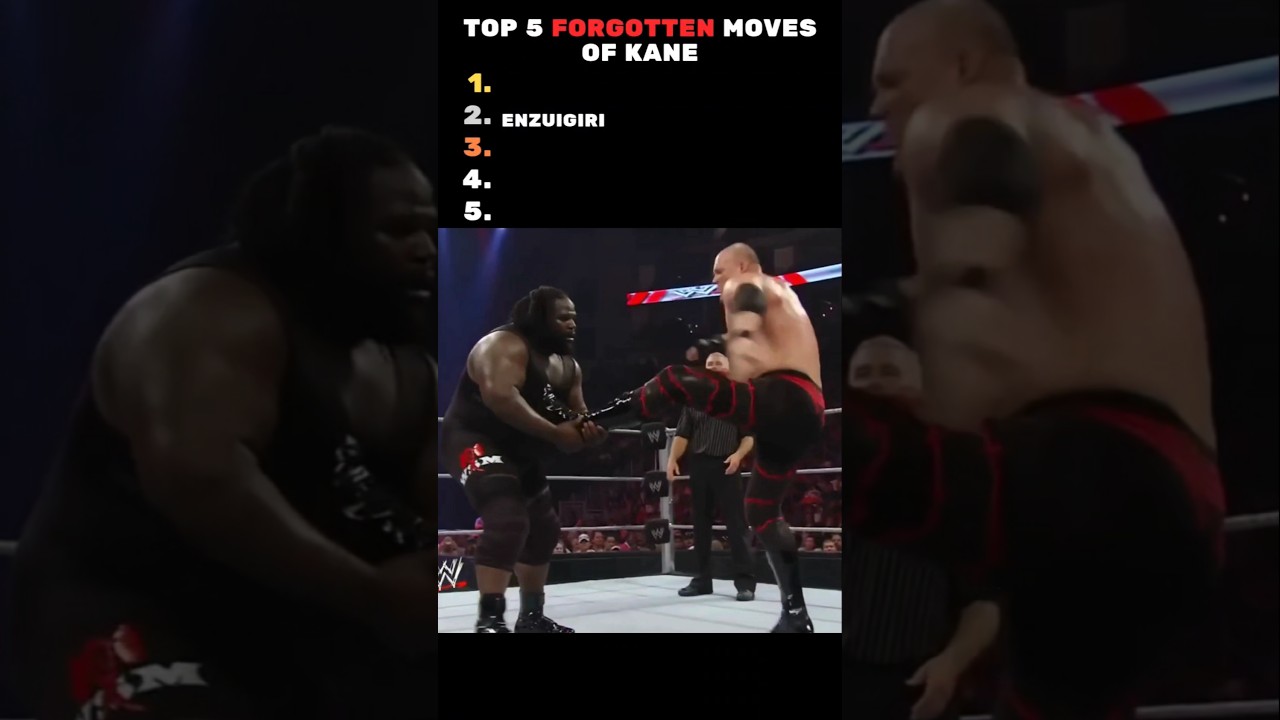Top 5 Forgotten Moves of Kane ! #shorts #wwe