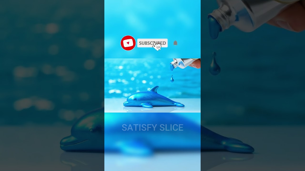 From Paint Tube to Real Dolphin | Most Satisfying ASMR Art Transformation 🎨 #art #relaxing