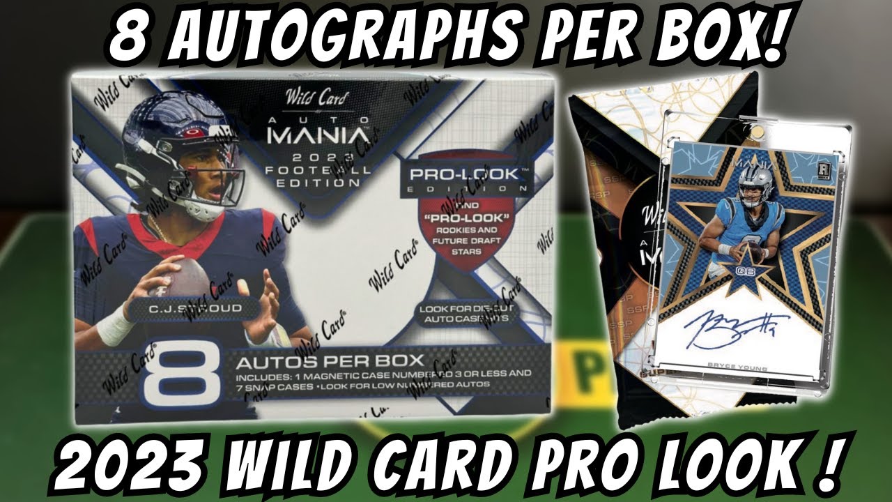 8 AUTOGRAPHS PER BOX! 2023 Wild Card Auto Mania Pro Look Football!