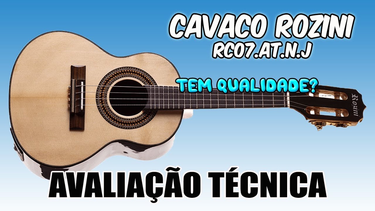 Cavaco Rozini Rc07 Jacarandá Fishman Rc07.at.n.j Ativo - Review com Avaliação Técnica!