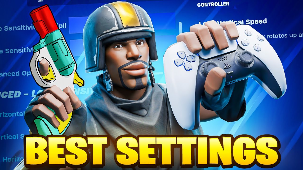 *NEW* BEST Controller Settings & Sensitivity For Fortnite Simpsons! (Tutorial)