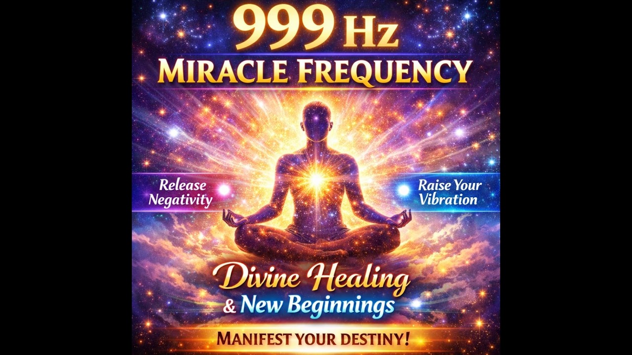 999 Hz Miracle Frequency  Release All Negativity | Divine Healing & New Beginnings ,Deep Meditation