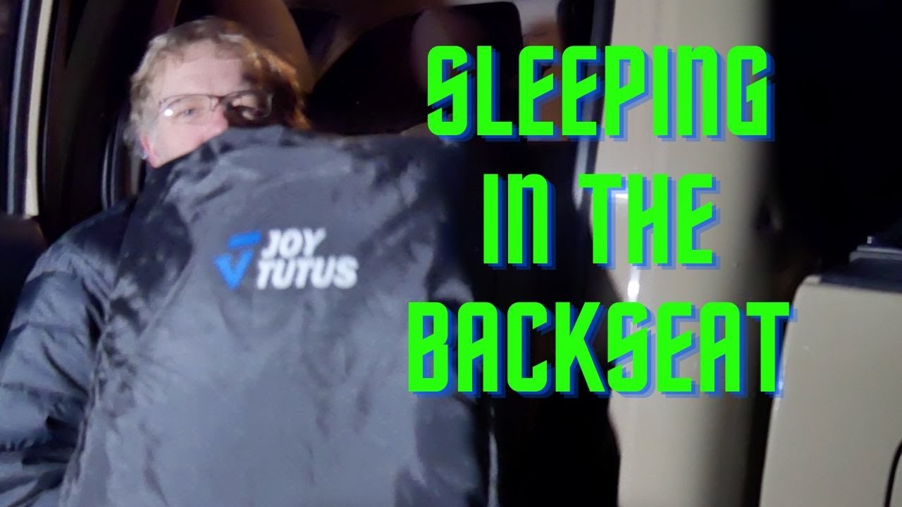Sleeping in my truck - JOYTUTUS Backseat Mattress