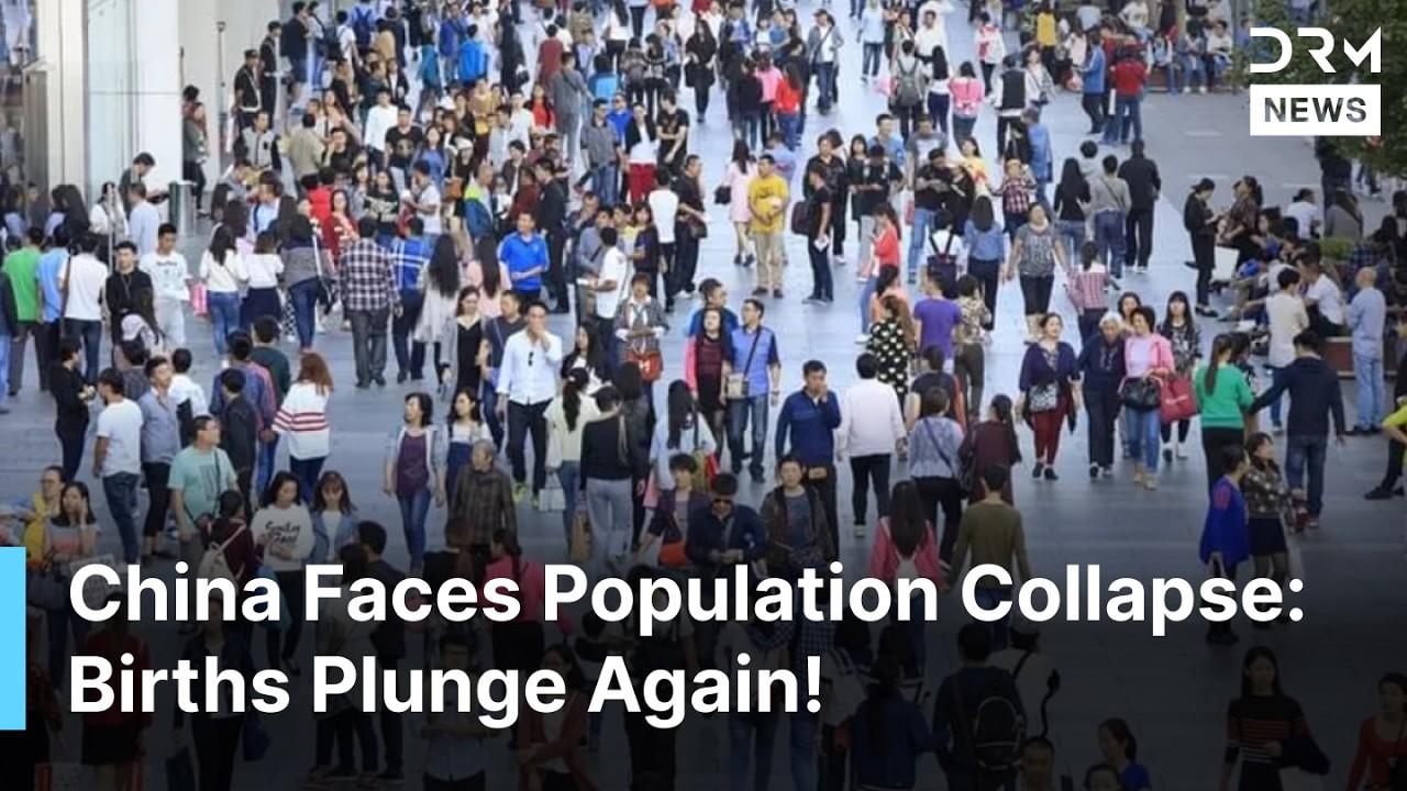 BREAKING NEWS: China&rsquo;s Population Falls for Fourth Year as Births Hit Decades Low | DRM News | AM1Z