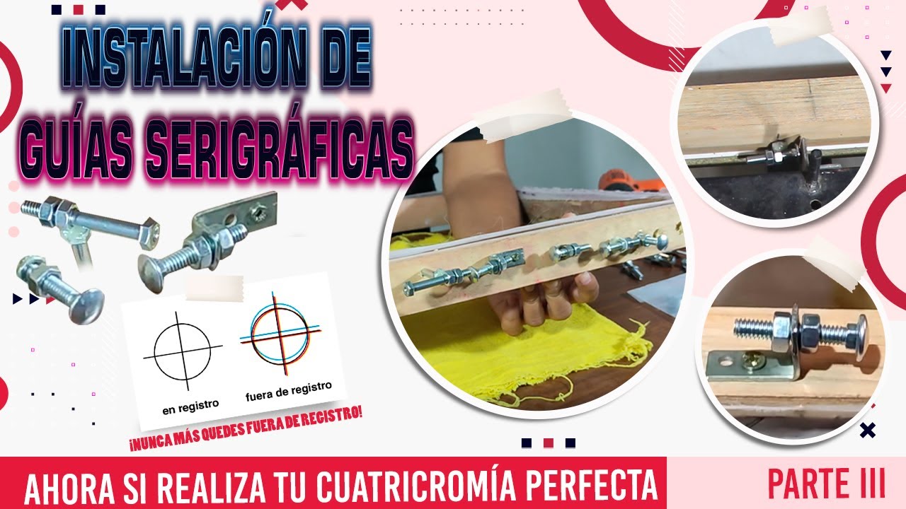 Como INSTALAR GUIAS SERIGRAFICAS | PASO a PASO | SERIGRAFIA