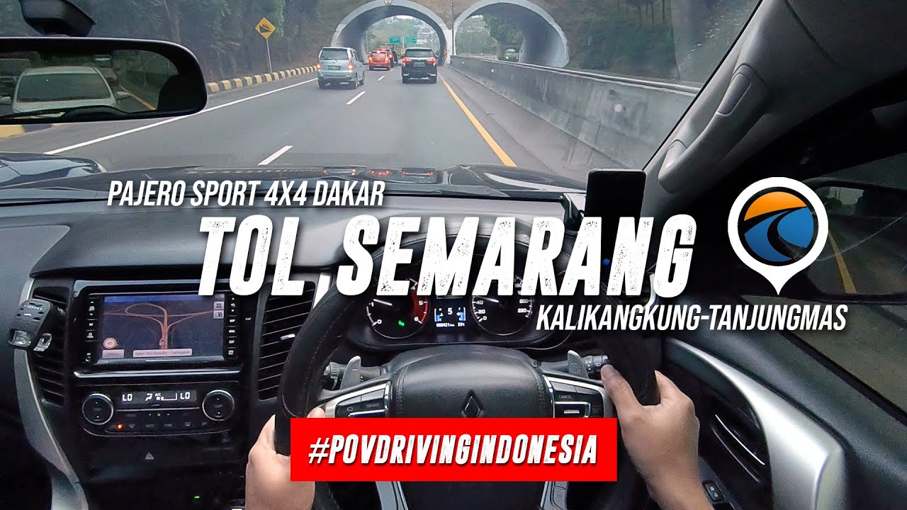 Desak-Desakan Di Tol Semarang - POV Driving Indonesia - Pajero Sport 4x4 Dakar