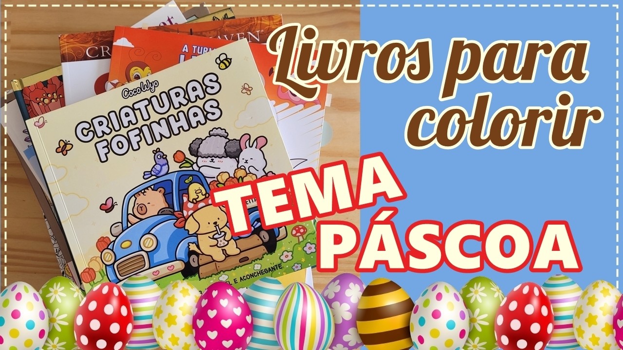 Livros para Colorir Tema Páscoa 2026