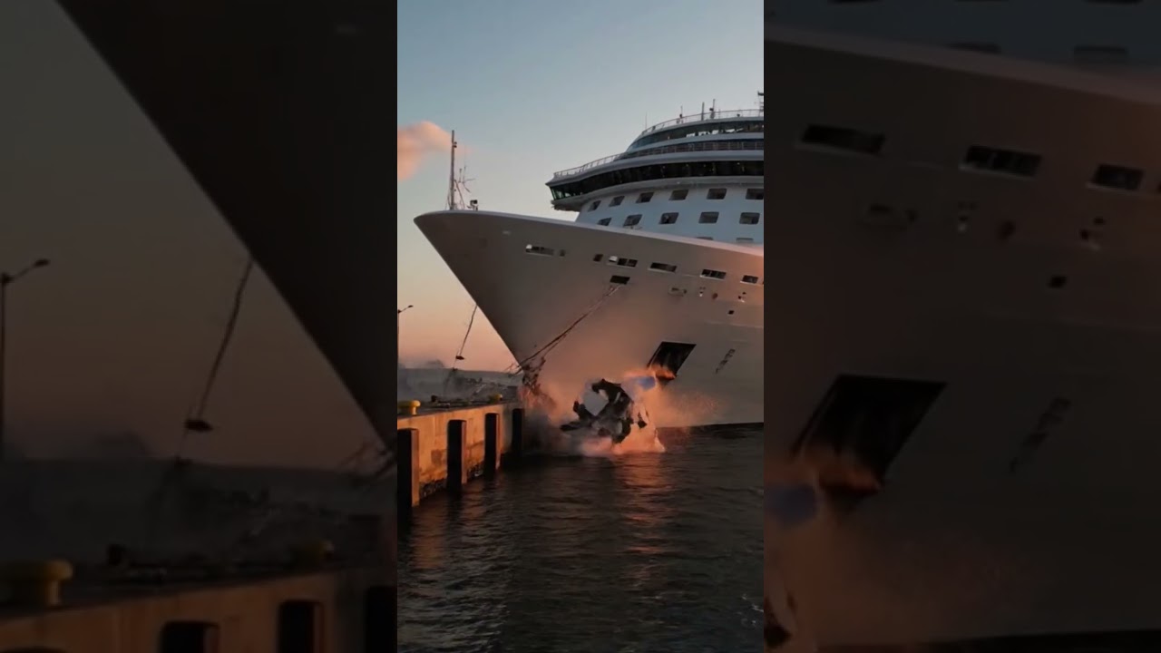 Cruise Ship Slams Into Dock After Navigation Failure