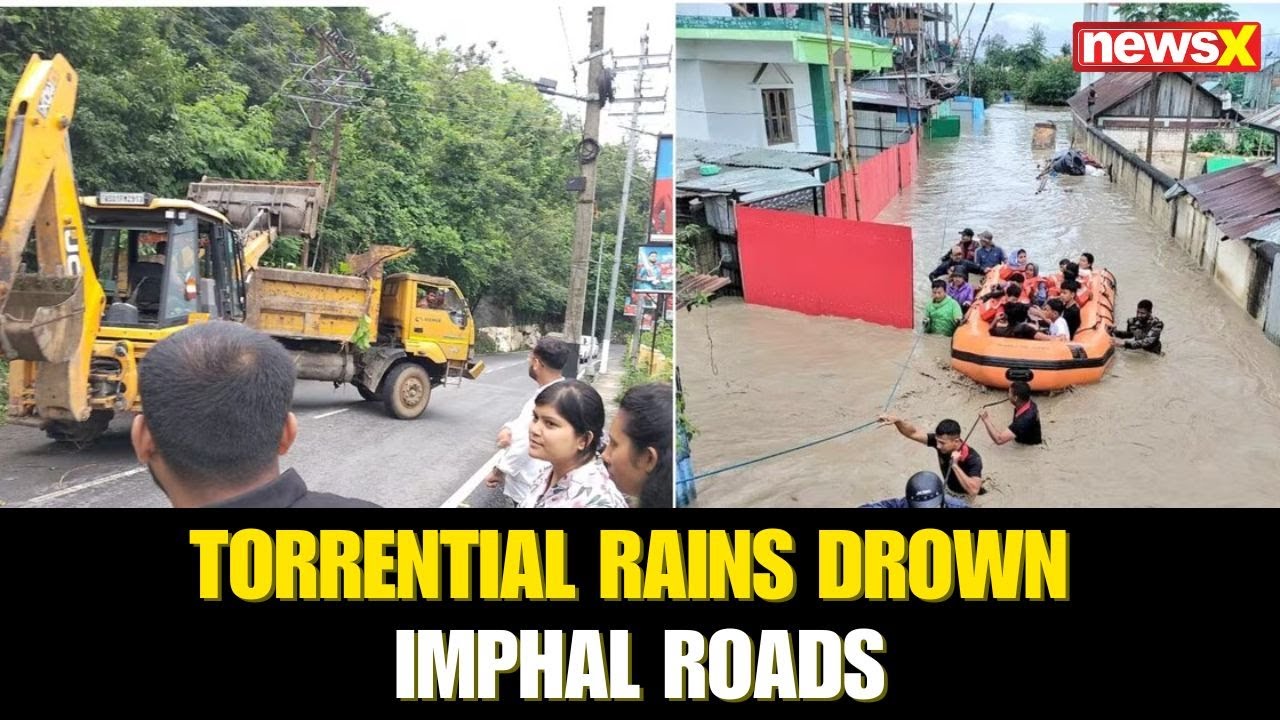 Sikkim Floods: Torrential Rain Triggers Flood-Like Scene in Manipur; Imphal Roads Submerged | NewsX