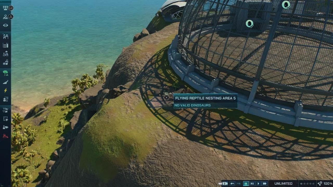 Jurassic World Evolution 3 -  How to place a Aviary Nest outside a Aviary Dome