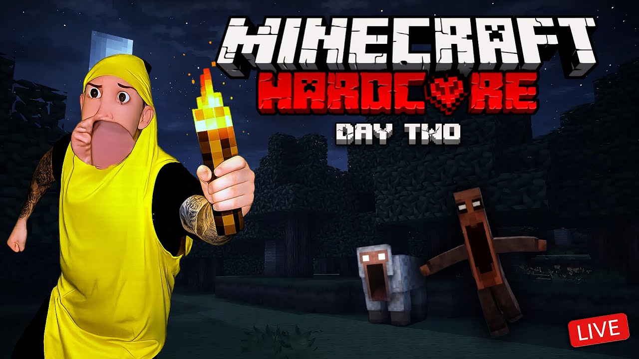 Minecraft Hardcore with MODS 😬 (Day Two)