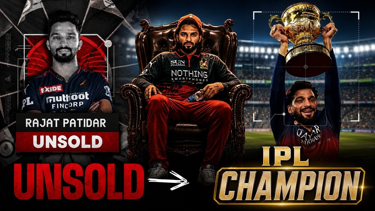 Rajat Patidar Story : From UNSOLD to IPL Champion 🏆| RCB's Greatest Story #rajatpatidar #rcb #ipl