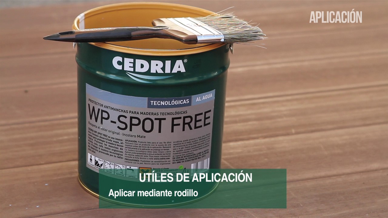 Tutorial aplicación CEDRIA WP-SPOT FREE: Protector para maderas tecnológicas