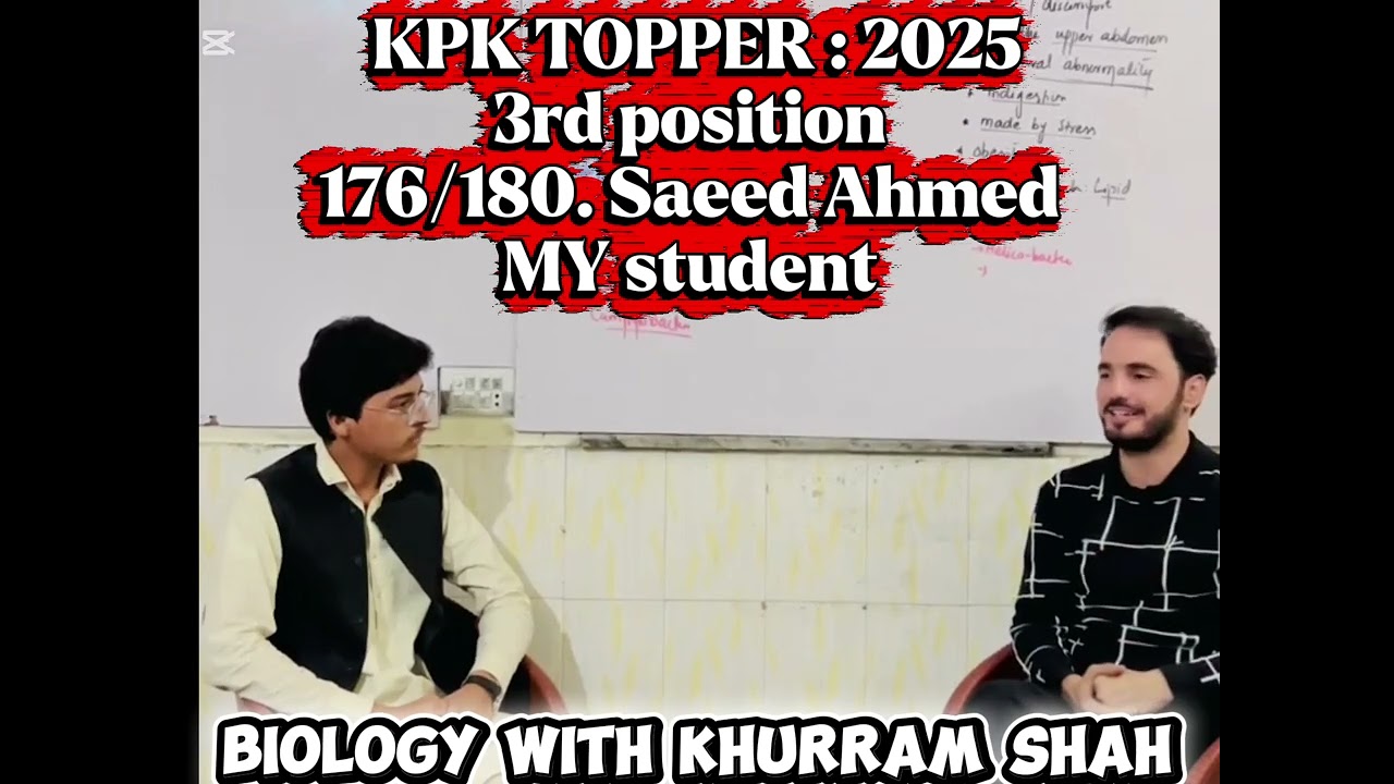 INTERVIEW:MDCAT TOPPER 2025 