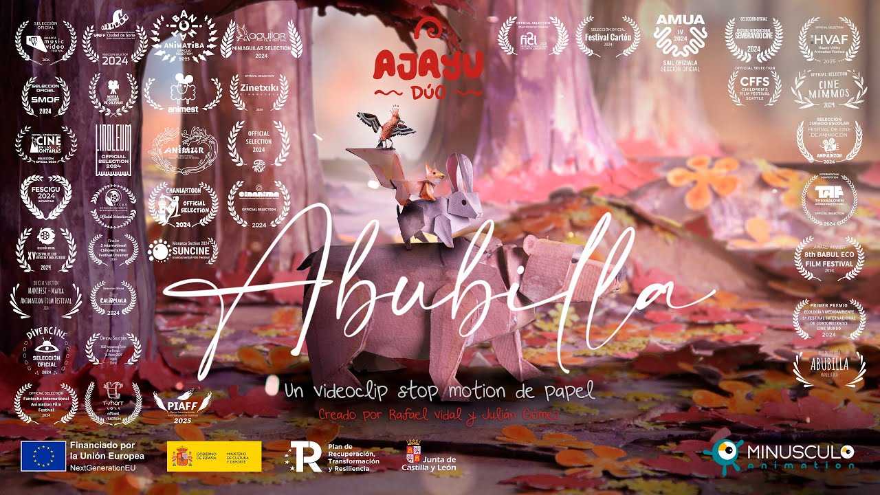 Abubilla - Ajayu Dúo (Video Oficial Stop Motion con marionetas de papel)