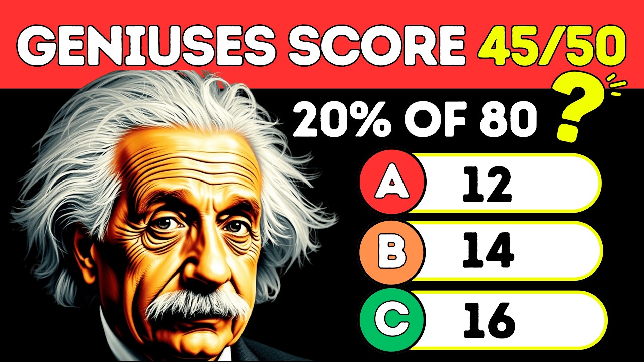 Percentage Math Quiz | Grades 4, 5, 6, 7 Challenge! Test Your Math Skills!