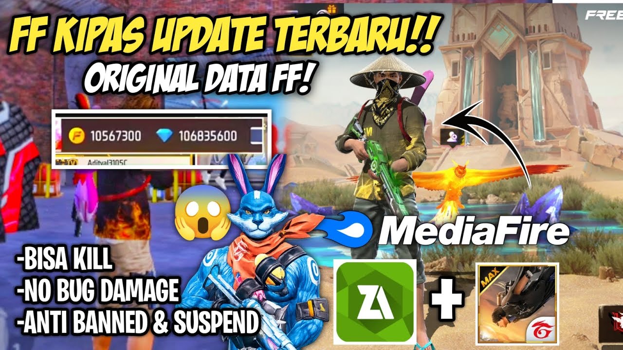 BISA MAIN RANK & KILL ‼️CARA DOWNLOAD FF KIPAS VIP ORI 2026‼️FF KIPAS TERBARU ‼️