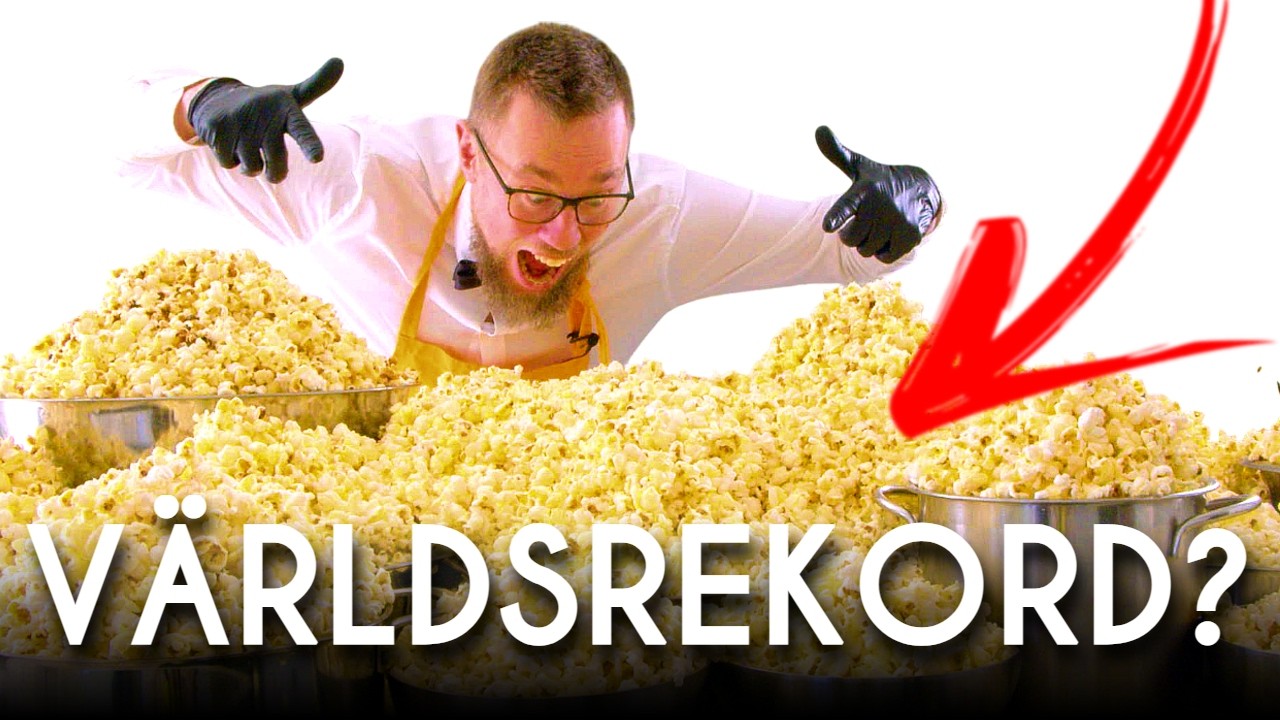 VÄRLDSREKORD I POPCORN? (POPPAR 5 KILO)