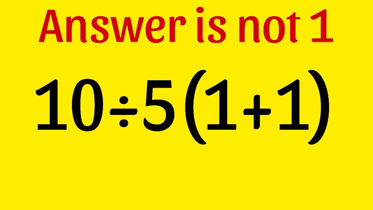 Most People Get This Math Question Wrong!