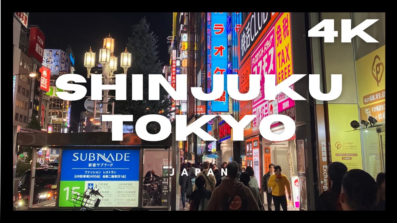 SHINJUKU TOKYO WALK 4K