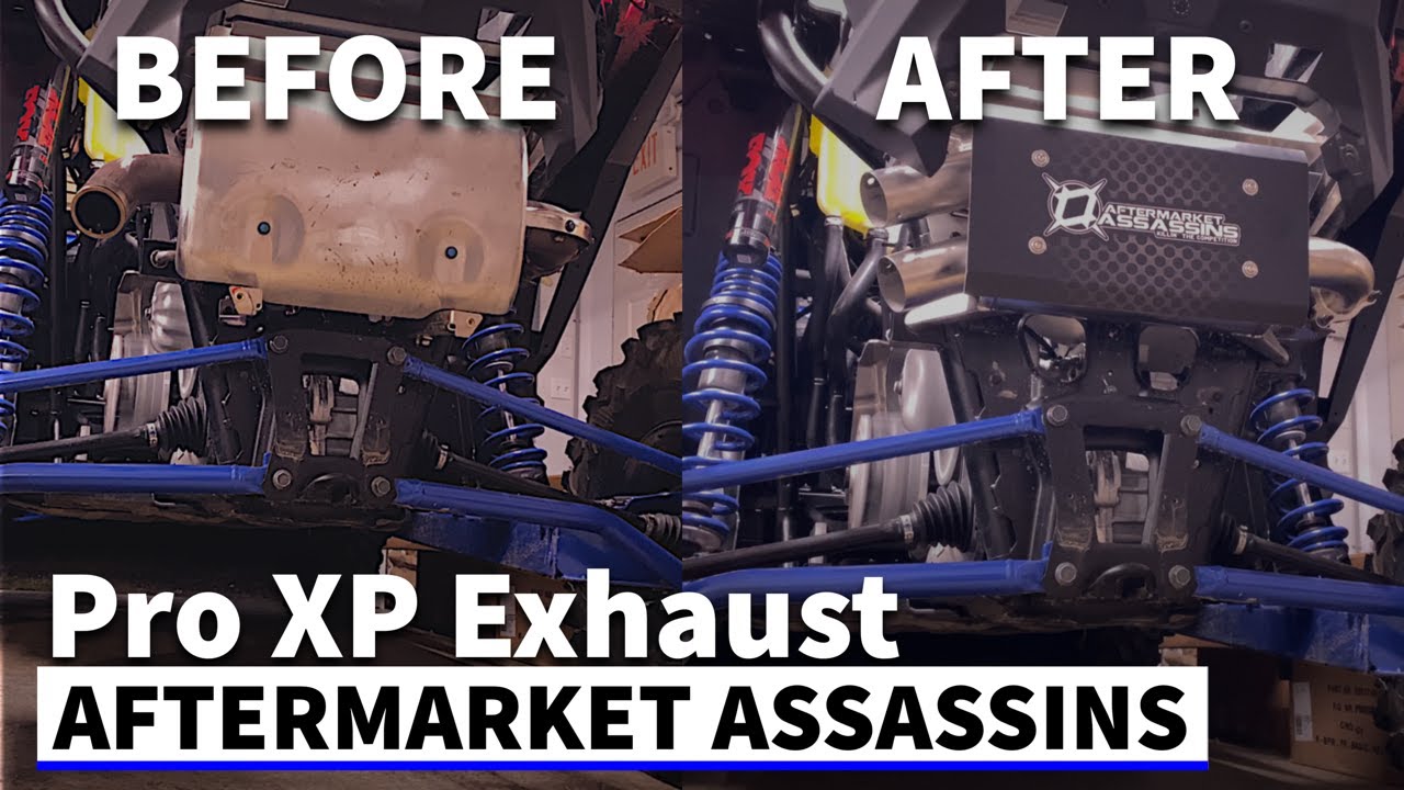 Polaris Pro XP - Aftermarket Assassins Exhaust - Before & After