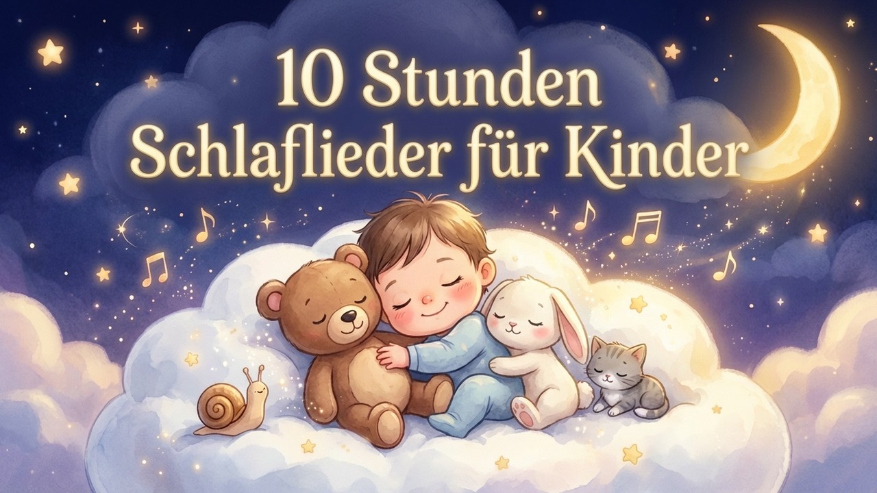Die schönsten Schlaflieder für Kinder 😴 10 Stunden liebevoll & beruhigend – ohne Werbung 🌛