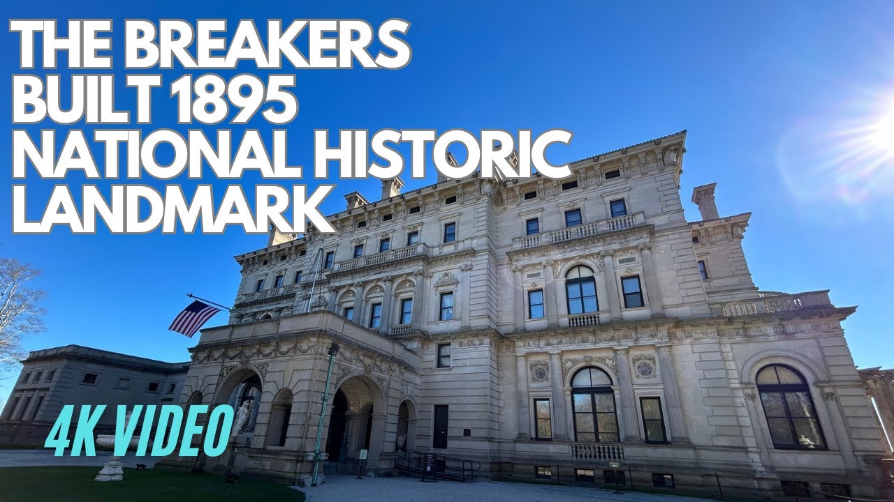The Breakers Mansion Tour in Newport RI in 4K Resolution
