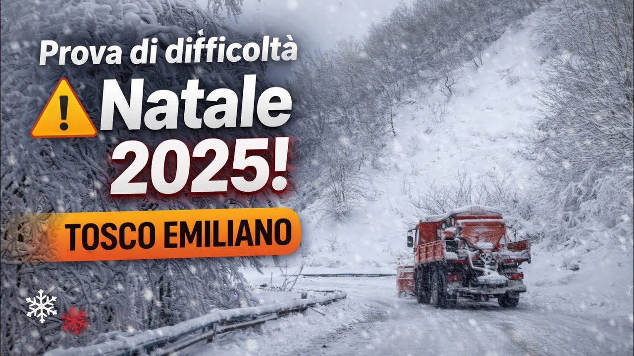 Prova di difficoltà Natale 2025! Neve e Bufera Appennino Tosco Emiliano, uno spettacolo!!