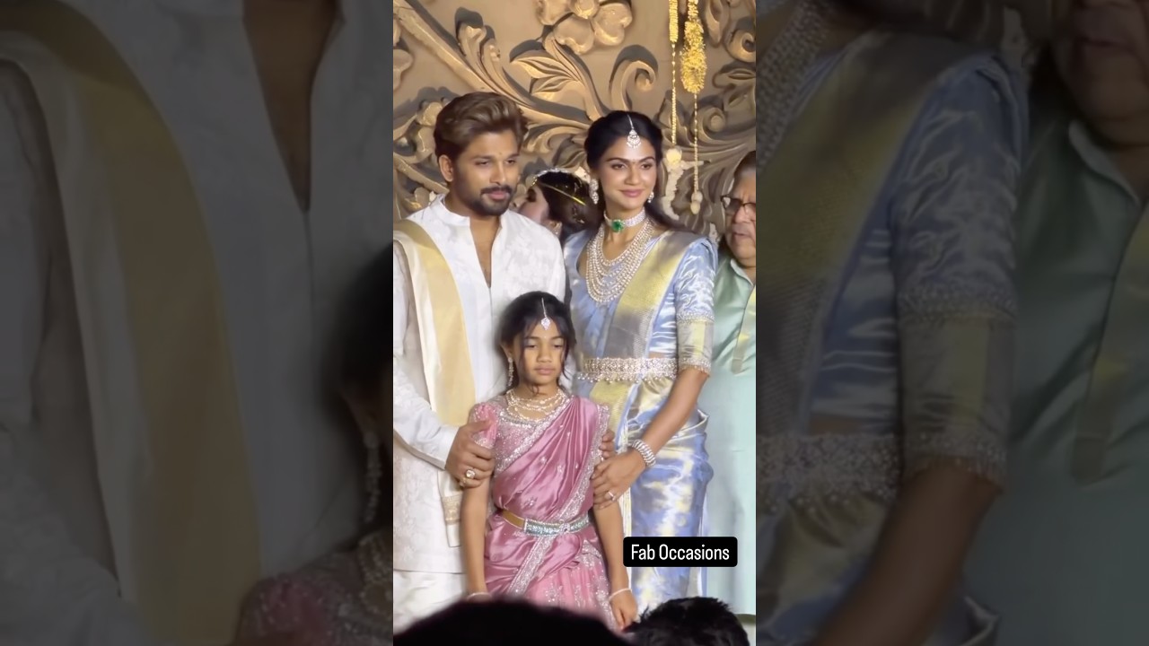 Allu Arjun with his Family at Allu Sirish Wedding | Sneha Reddy | Tollywood | Pushpa | Allu Family