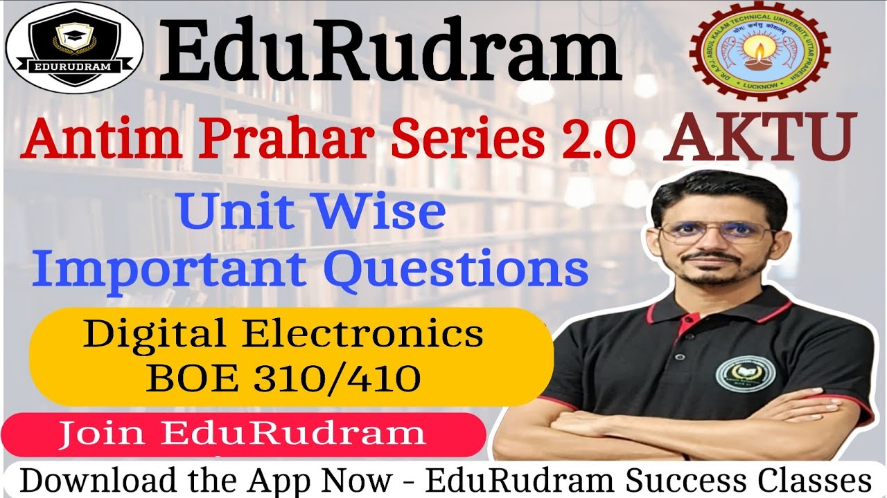 Digital Electronics BOE310/410 || Antim Prahar 2.0 || Important Questions || By Vimal Sir