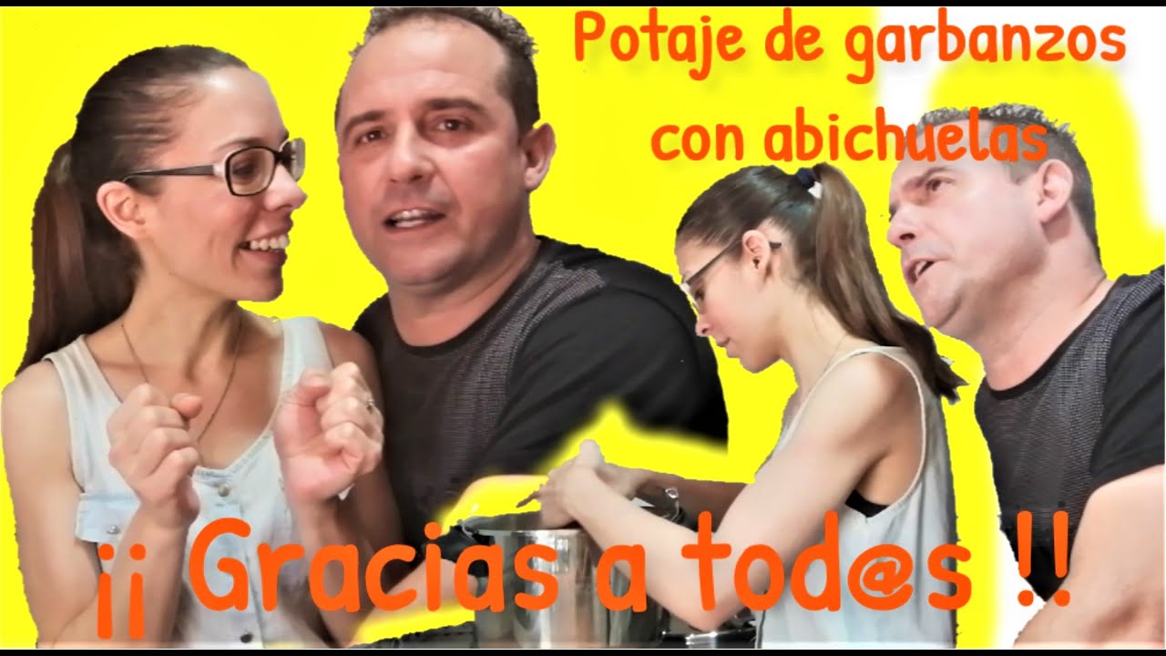 Potaje de garbanzos con habichuelas verdes sencillo | ¡Gracias a tod@s!3️⃣0️⃣0️⃣0️⃣