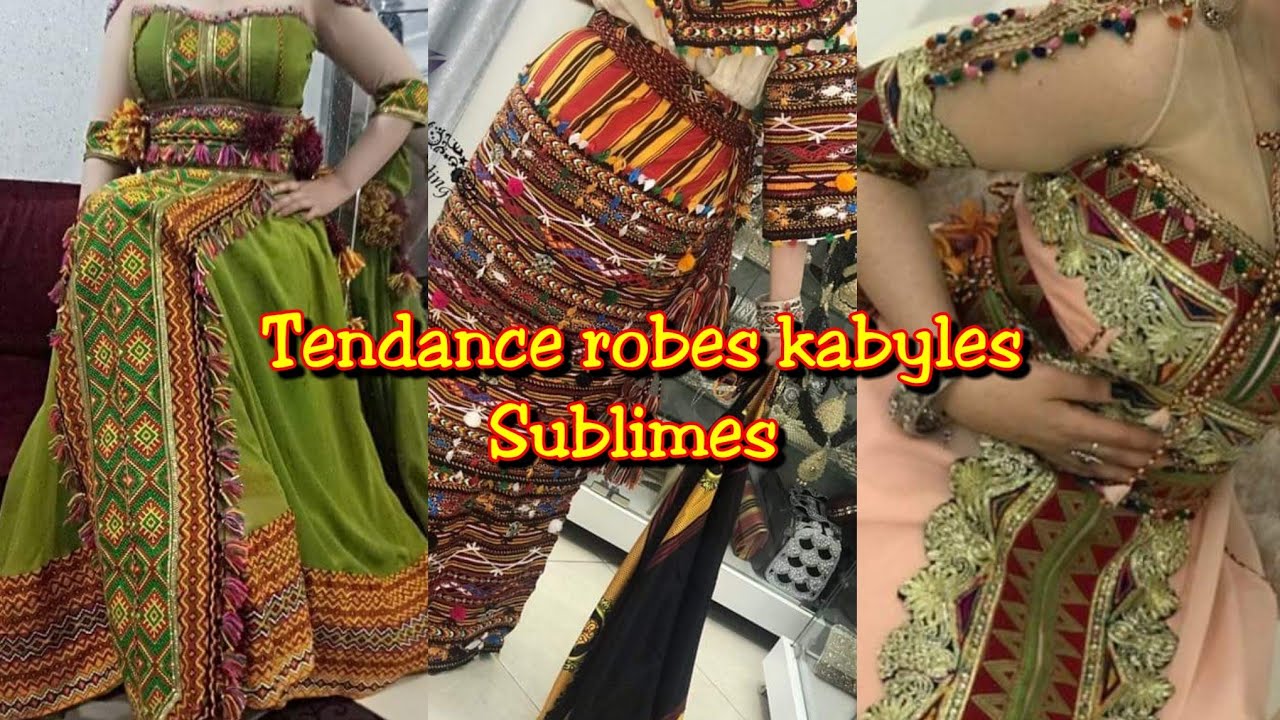 اخر صيحات فساتين قبائل 2019 للعرايس و الأفراح من التراث الأمازيغي الجزائري Tendance robes kabyles