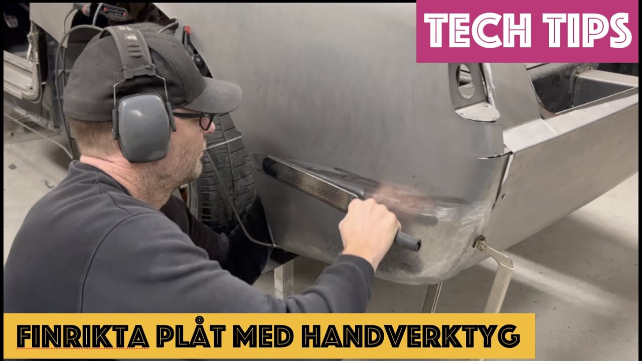 Finrikta plåt med handverktyg och tillverka en slapper