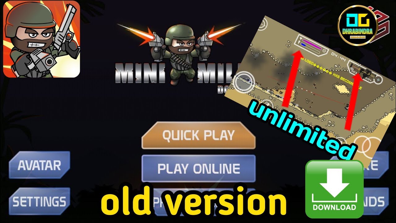 How to play minimilita || How to play and downlode old mini militia (on android) #minimilitalive